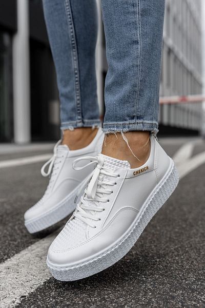 Chekich FBT Pyramid CH017 Men's White Shoes