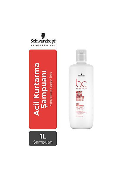 Bonacure Bc Bonacure Repair Rescue Emergency Rescue Repair Shampoo for Damaged Hair 1000ml