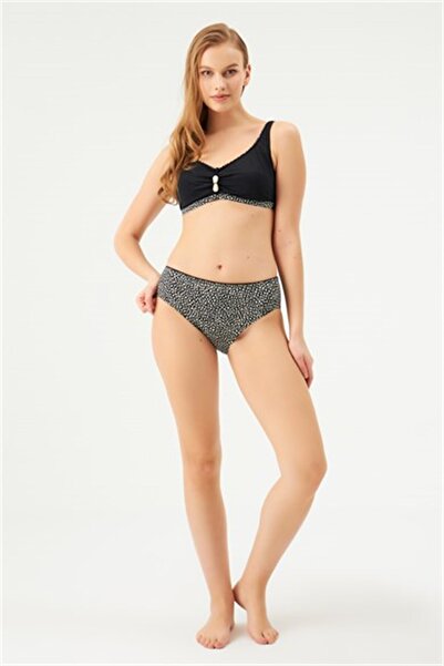 Eros Bikini Set with Gathered Detail 1061Esbk Black