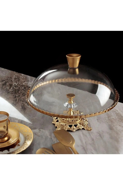 Çeyizci Çarşı Paşabkapaklı Lüx Kek Pasta Fanusuahçe Cam