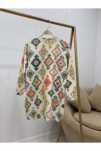 Hatun Atila Μακρύ πλεκτό ζακέτα με σχέδιο HatunAtila - 5000-17