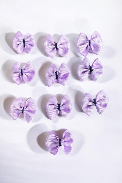 kalben accessories 20 قطعة من القوس النسيجي - شريط من الحرير المضلع مصنوع يدويًا