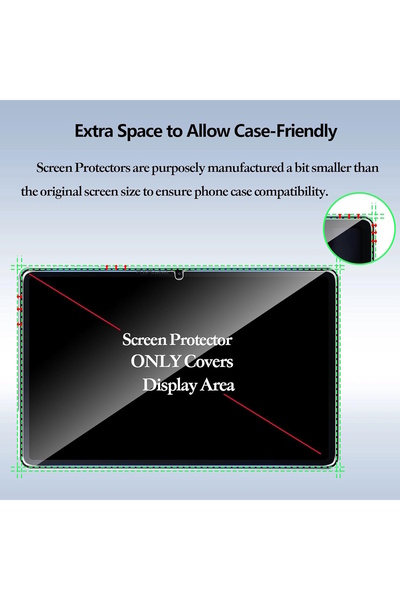 m.tk moveteck Galaxy Tab S9 Fe/s10 Fe/S10 Lite 10.9 Inç Tablet Ekran Koruyucu Cam Nano Esnek Kırılmaz Tam Kaplar