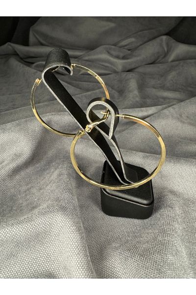 Sharley Gold Color Medium Hoop Earrings