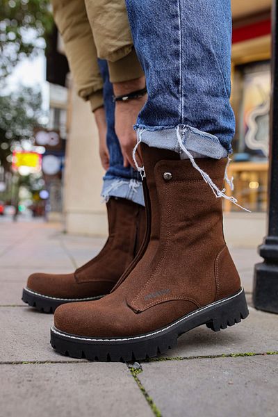 Chekich Quebec CH027 SST Men's Boots - BROWN