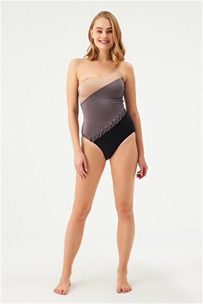 Eros New Season One Shoulder Swimsuit 1267Esmy Mink