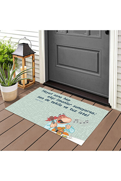 LoveBugT Ekşi Hayat Kapı Önü Paspas LoveBug-T