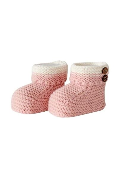 andywawa Pink Baby Knitwear Booties