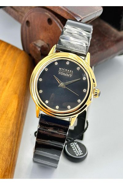 MICHAEL TOMMY 5 Atm Waterproof Steel Case Steel Cord Women's Wristwatch