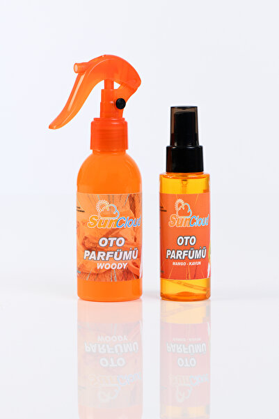 SUN & CLOUD Oto Oda Sprey Parfüm Premium Woody 150 Ml. Ve Mango & Kavun 75 Ml.
