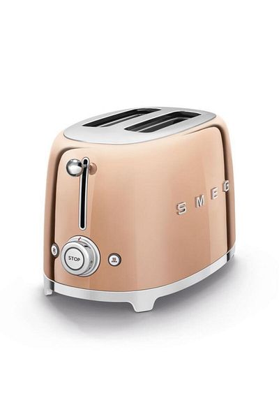 SMEG Toaster Rose Gold Tsf01Rgeu