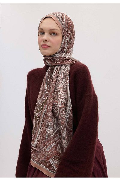 Fresh Etnic Floral Patterned Swall Kil