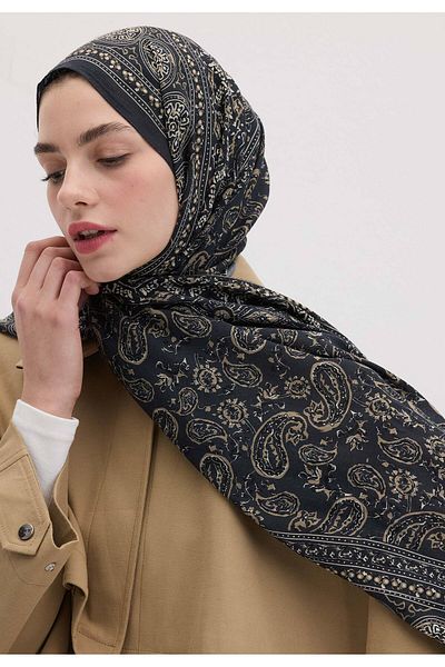 Fresh Irene Patterned Indigo Swall