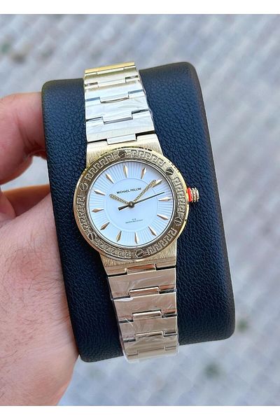 Michael Fellini Women's Wristwatch - Waterproof Steel Case and Cord