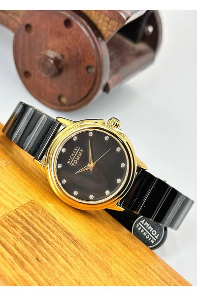 MICHAEL TOMMY 5 Atm Waterproof Steel Case Steel Cord Women's Wristwatch