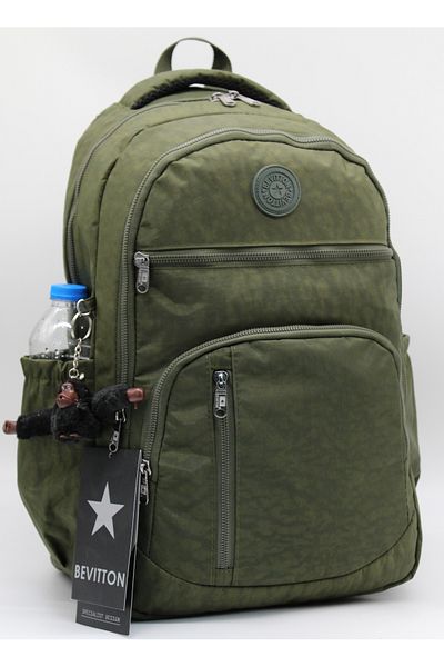 Bevitton Bvt-1700 Khaki Αδιάβροχη Σχολική Τσάντα Unisex Καθημερινή Σχολική Τσάντα
