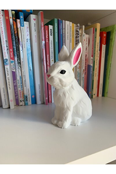 Root Made Tavşan Biblo Dekoratif El Boyamalı Tavşan Figürü Sevimli Tavşan Oyu...