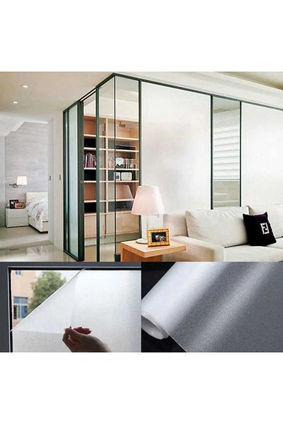 ESEMİZ 1. Classroom Frosted Window Film - Home, Bathroom, Office, Balcony Sandblasting Foil 30Cmx1M