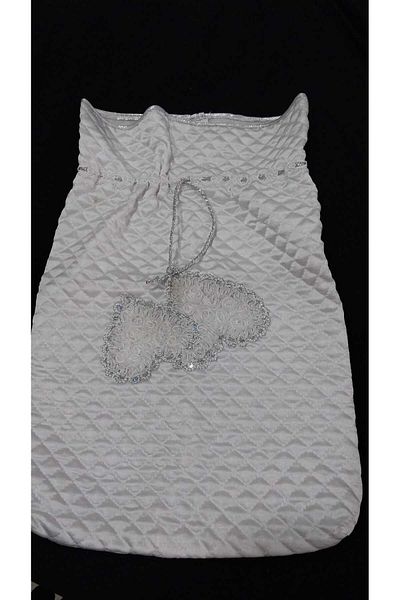 Papatyam Gray Hand Knitted Kitchen Bag Holder - Storage and Shaping