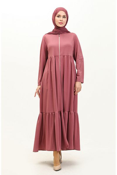 sefamerve 0695-08 Μοντέλο Dusty Rose Gathered Ferace
