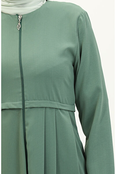 sefamerve Pileli Ferace 4526-03 Çağla Yeşili