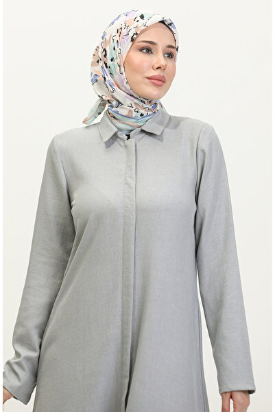 sefamerve Šedá Ferace - Košilový límec, Model 24019-04