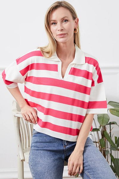 macharelbasic Knitwear Shirt Collar Sweater