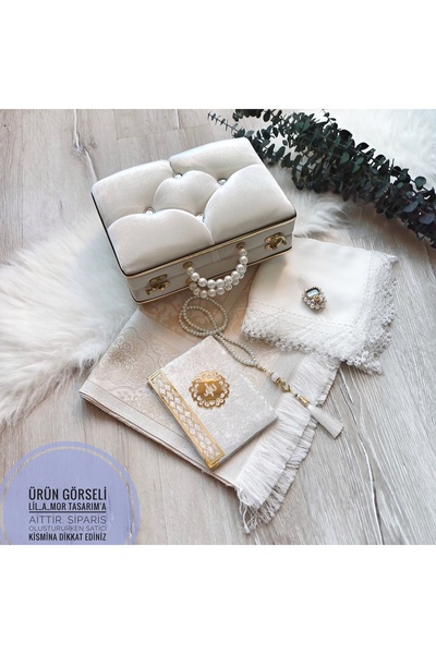 LilAmor Concept Hediyelik GElin damat bohcasi kadife sandık seccade kuran tes...