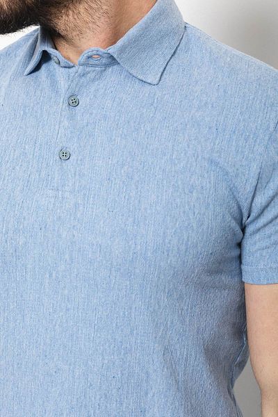 Mcr Patterned Slim Fit Polo Neck Men's T-Shirt Blue - 36714.22Y