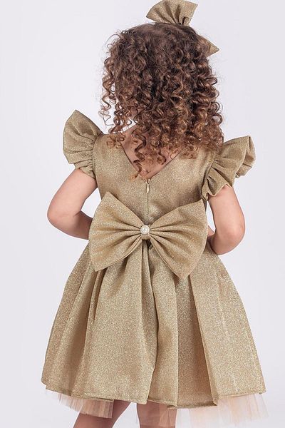 Minik Dolap Shiny Fabric Girl's Evening Dress