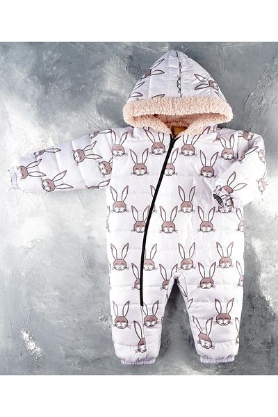 TRENDİMİZBİR Baby Girl Hooded Cosmonaut Jumpsuit