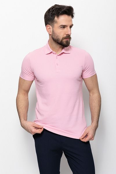 Mcr Duz Slim Fit Polo Neck Men's T-Shirt Pink - 36693.22Y