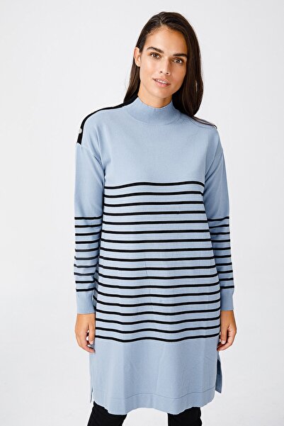 ON Туннік з високим коміром і смугастим візерунком