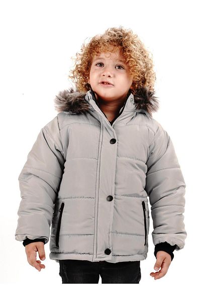 TRENDİMİZBİR Boy's Fur Hat Coat