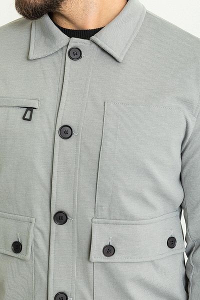 Mcr Striped Slim Fit Men's Coat Trousers Suit Gray - 17148.23Y