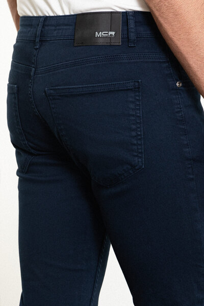 Mcr Ανδρικό τζιν παντελόνι Straight Super Slim Fit Navy Blue - 33006.24Y