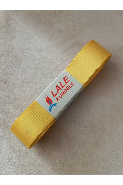 yörük tuhafiye Κίτρινη κορδέλα Grosgrain 10 μέτρων - 3 εκ. μία μπάλα