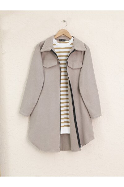 Modamorfo Nádoba na zip s bočními kapsami - světlá norka