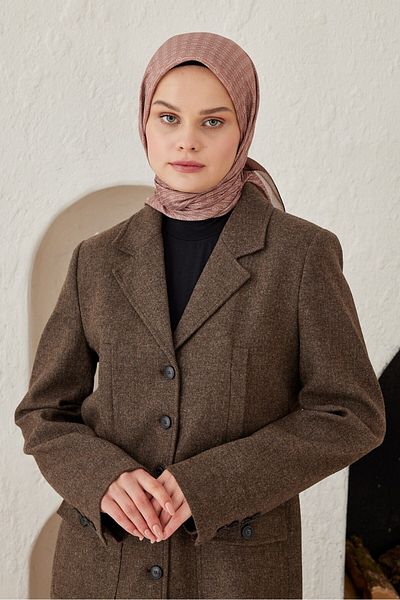 Modakaşmir Linear Circle Mk Cotton Scarf