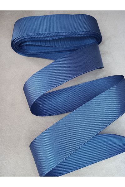 yörük tuhafiye 10 Meters Saks Blue Grosgrain Ribbon - 4 cm One Ball