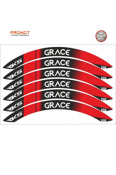 Genel Markalar RKS GRACE 202 UYUMLU JANT ŞERİDİ Motosiklet Aksesuar Jant Stic...