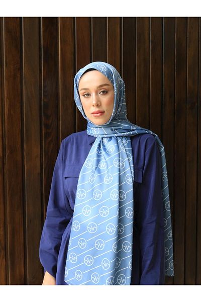 Modakaşmir Mk Patterned Line Silky Shawl