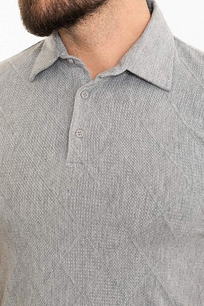 Mcr Patterned Slim Fit Polo Neck Men's T-Shirt Gray - 36812.24Y