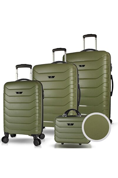 My Valice Solid PP Polipropilen Kırılmaz Kabin Orta Büyük ve Makyaj Boy Haki ...