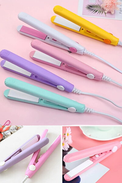 FORTY SEVEN مكواة فرد الشعر الصغيرة الحجم سريعة التسخين للسفر - آمنة للاستخدا...