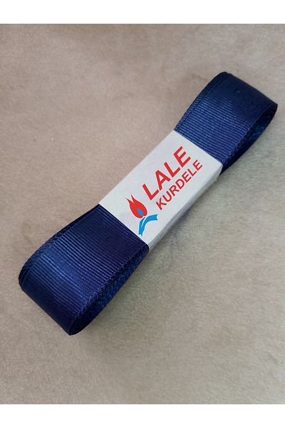 yörük tuhafiye 10 Meters Dark Blue Grosgrain Ribbon - 3 cm One Ball