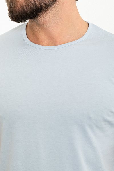 Mcr Plain Slim Fit Crew Neck Men's T-Shirt Blue - 36813.24Y