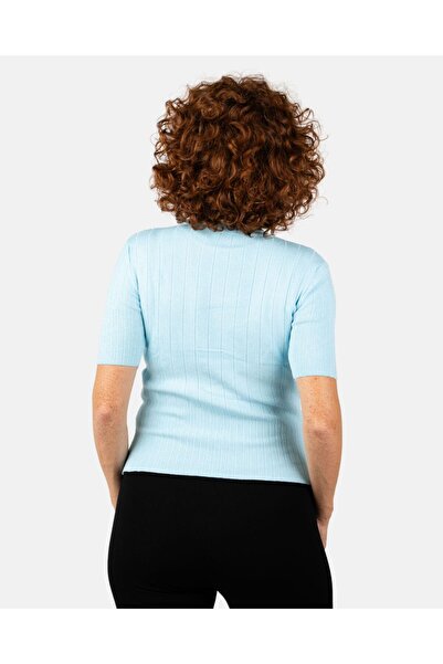 Portakal Esintisi Pulover subțire pentru femei cu jumătate de gât înalt