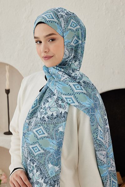 Modakaşmir Şal mătăsos cu model plisat