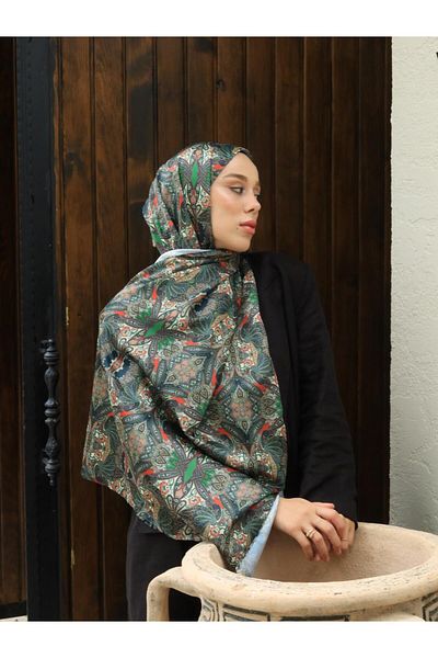 Modakaşmir Cashmere Patterned Silky Shawl